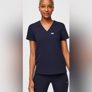 FIGS-Navy Catarina One Pocket Scrub top-small